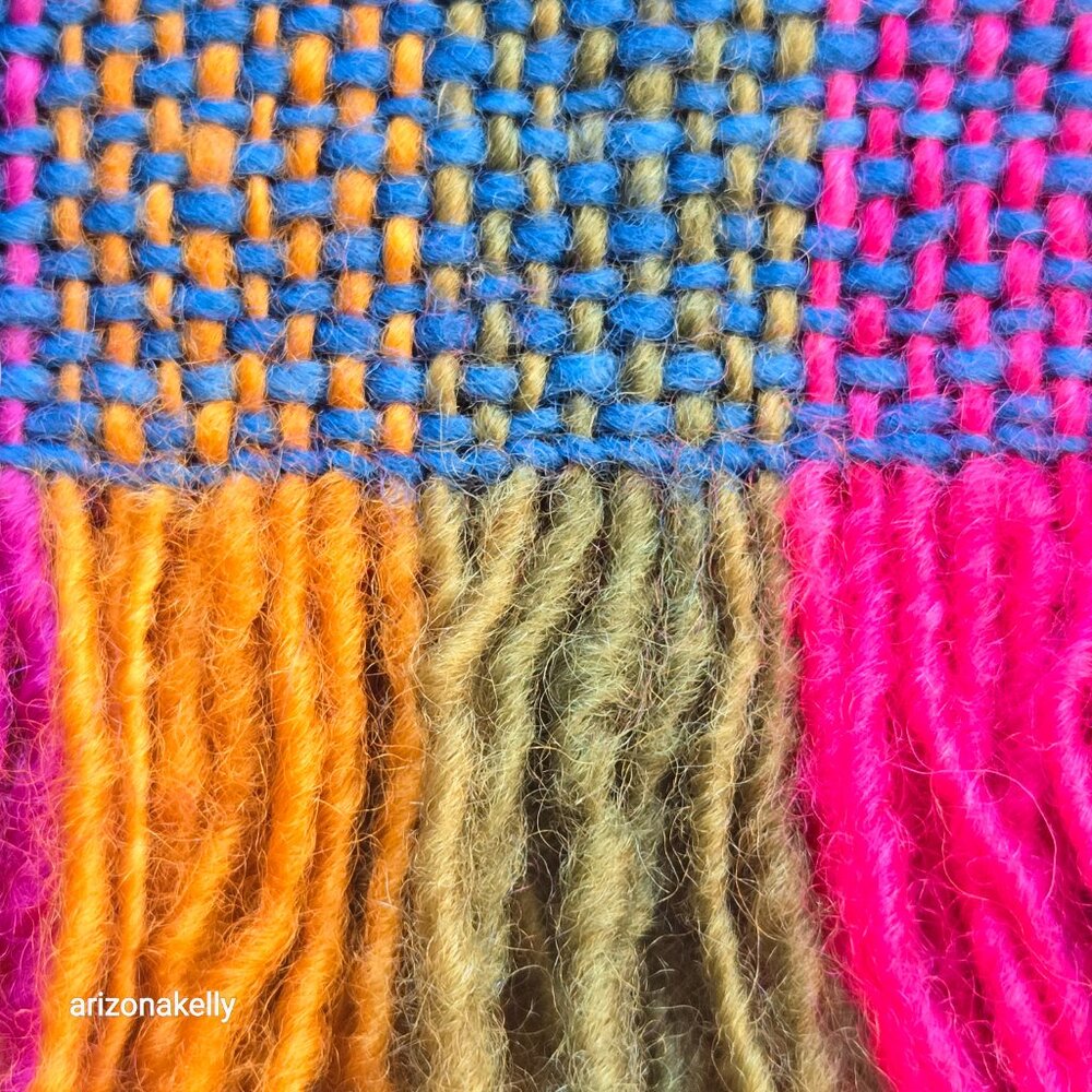 NWT Wool Scarf Hand-Loomed Artisan Fair Trade Uraguay Colorful - Picture 4 of 15